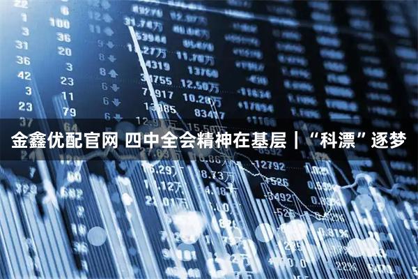 金鑫优配官网 四中全会精神在基层｜“科漂”逐梦