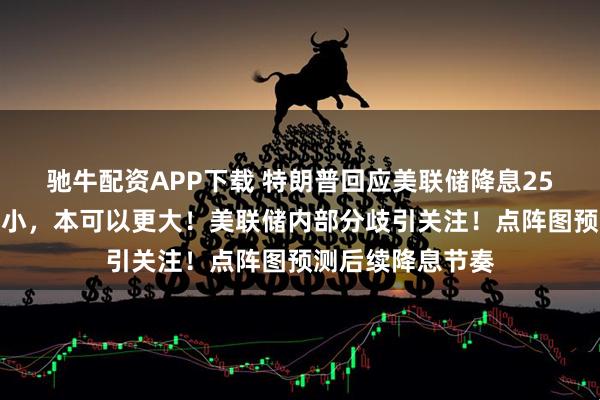 驰牛配资APP下载 特朗普回应美联储降息25个基点：幅度太小，本可以更大！美联储内部分歧引关注！点阵图预测后续降息节奏